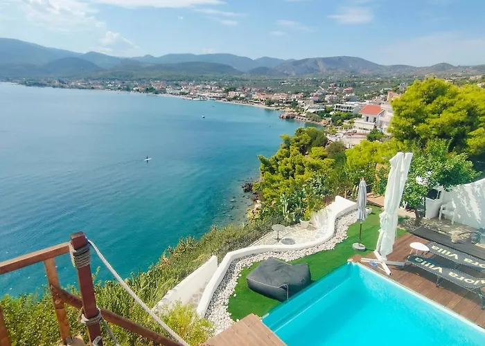 Aiora -infinity Pool On The Cliff -private Лутра-Ореас-Эленис